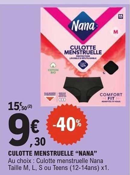 CULOTTE MENSTRUELLE “NANA”