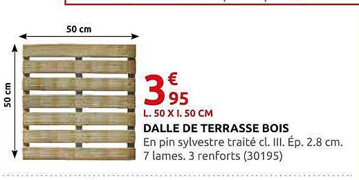 DALLE DE TERRASSE BOIS