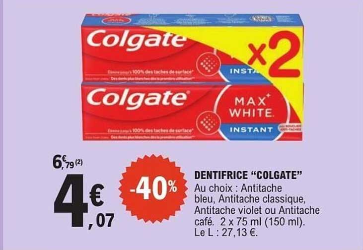 DENTIFRICE “COLGATE”