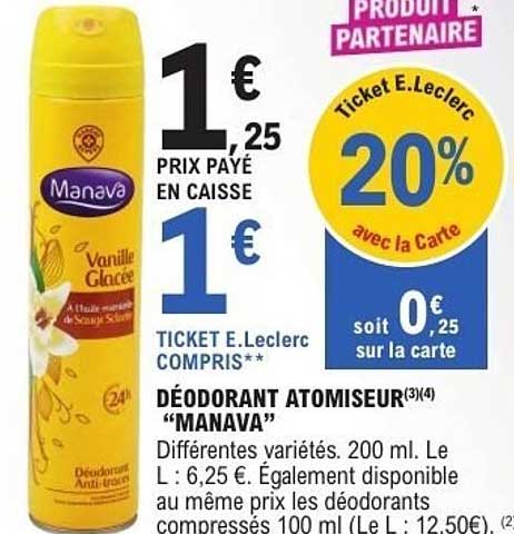 DÉODORANT ATOMISEUR “MANAVA”