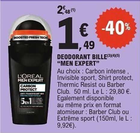 DEODORANT BILLE "MEN EXPERT"