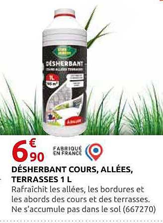 DÉSHERBANT COURS, ALLÉES, TERRASSES 1 L