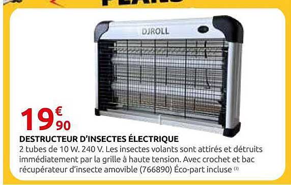 DESTRUCTEUR D’INSECTES ÉLECTRIQUE