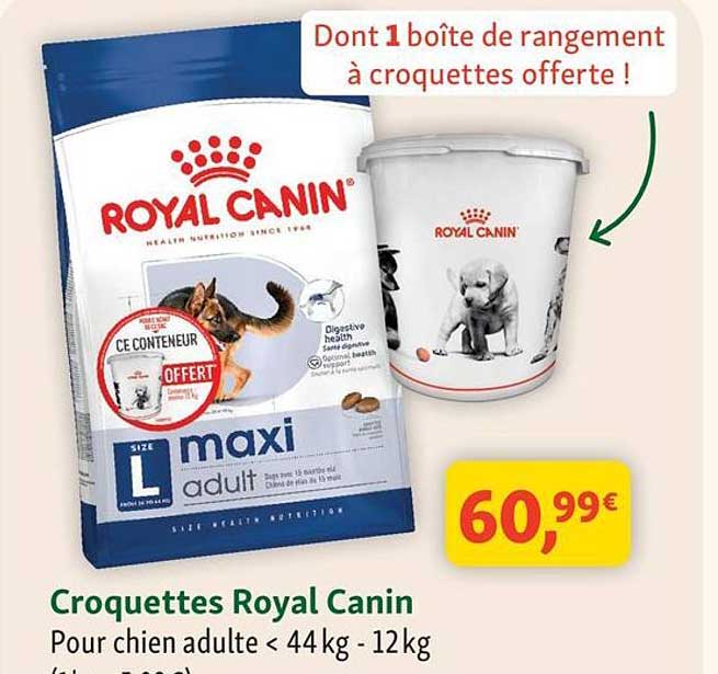 Dont 1 boîte de rangement à croquettes offerte !