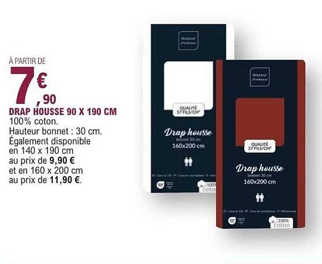 DRAP HOUSSE 90 X 190 CM