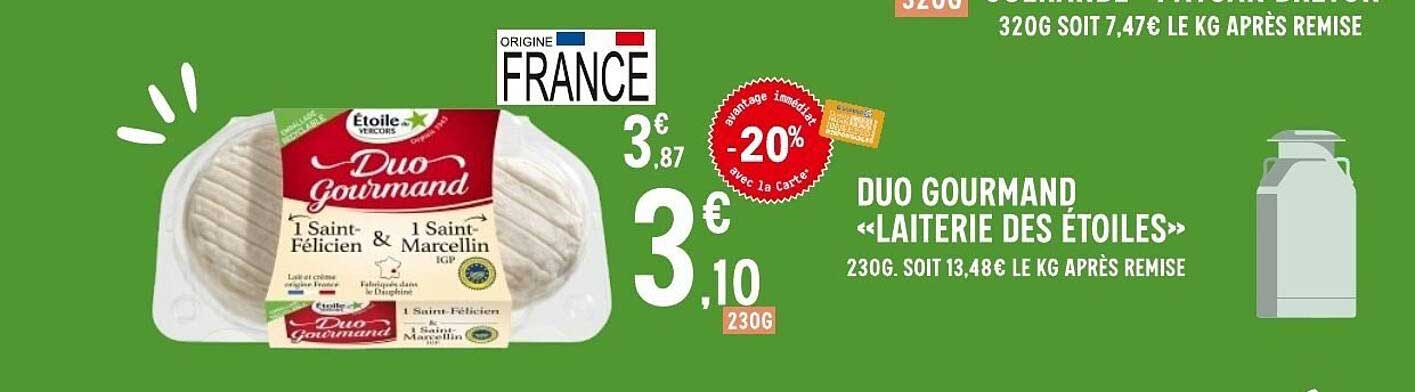 DUO GOURMAND «LAITERIE DES ÉTOILES»