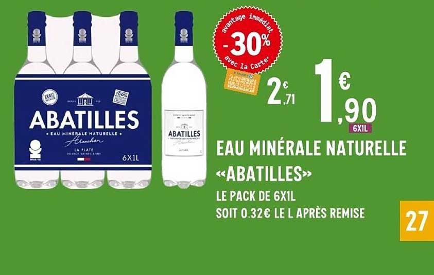 EAU MINÉRALE NATURELLE «ABATILLES»