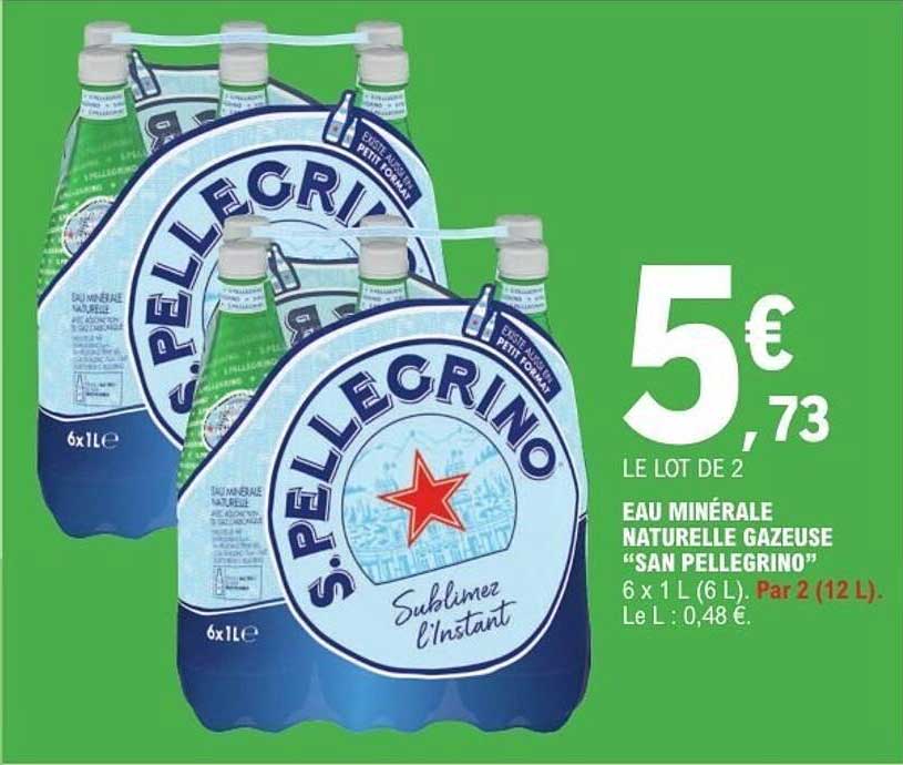 Eau minérale naturelle gazeuse "San Pellegrino"