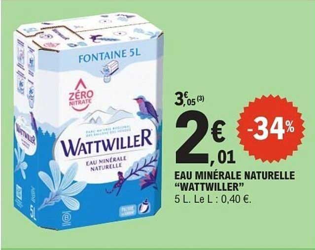 EAU MINÉRALE NATURELLE “WATTWILLER”