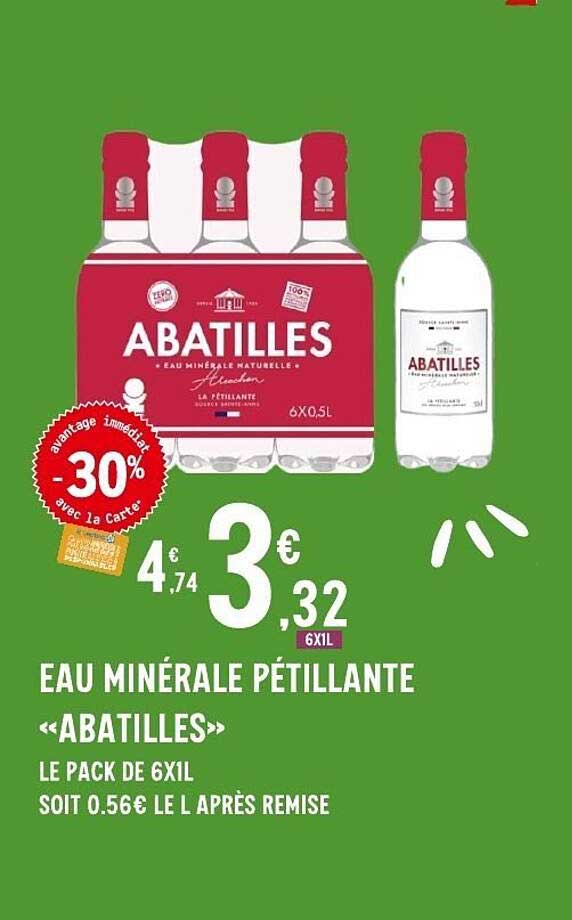EAU MINÉRALE PÉTILLANTE «ABATILLES»