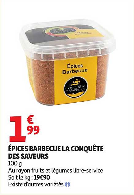 ÉPICES BARBECUE LA CONQUÊTE DES SAVEURS