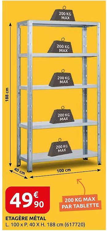ETAGERE MÉTAL