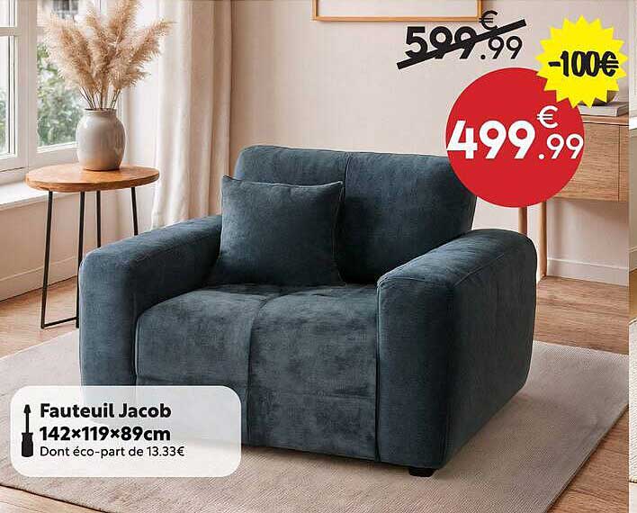 Fauteuil Jacob 142x119x89cm