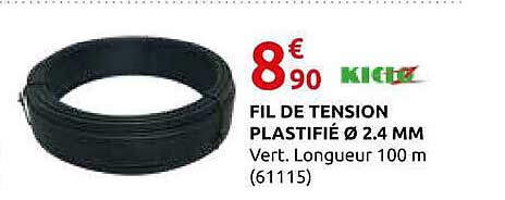 FIL DE TENSION PLASTIFIÉ Ø 2,4 MM