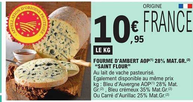 FOURME D'AMBERT AOP 28% MAT.GR. “SAINT FLOUR”