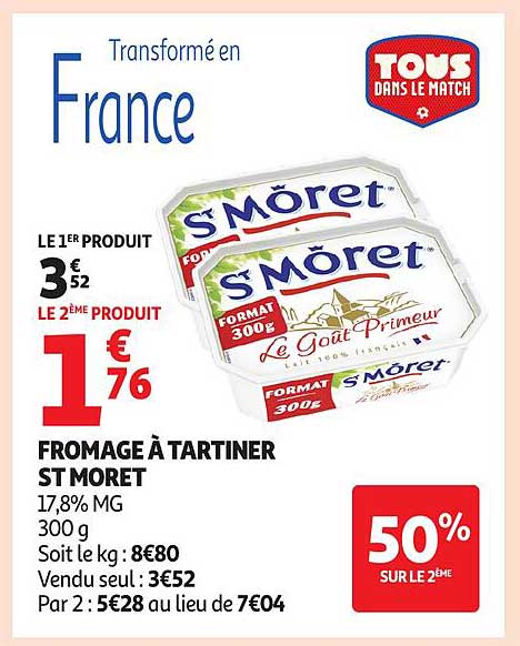 FROMAGE À TARTINER ST MORET