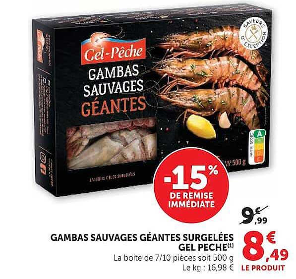 GAMBAS SAUVAGES GÉANTES SURGELÉES GEL PECHE (1)