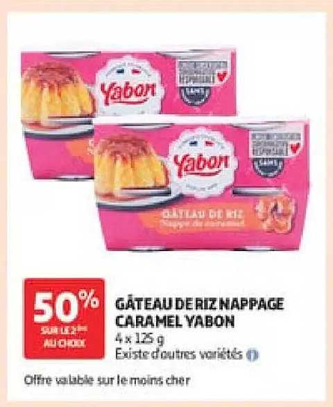 GÂTEAU DE RIZ NAPPAGE CARAMEL YABON
