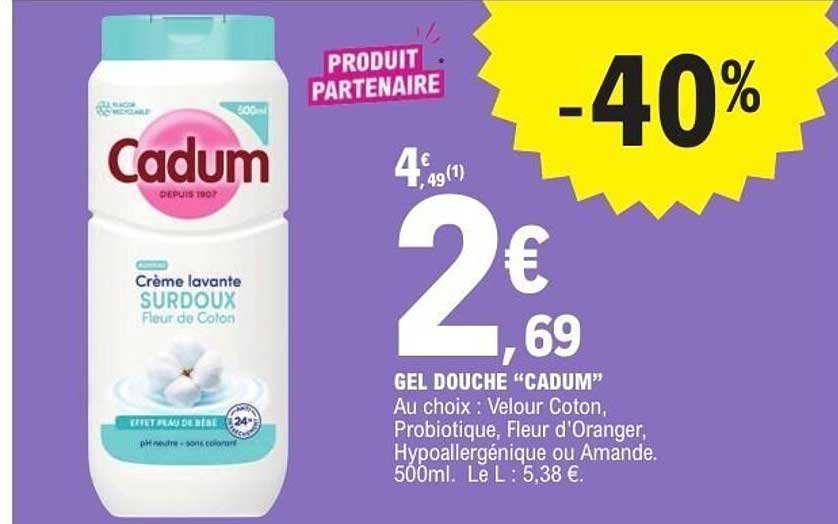GEL DOUCHE “CADUM”