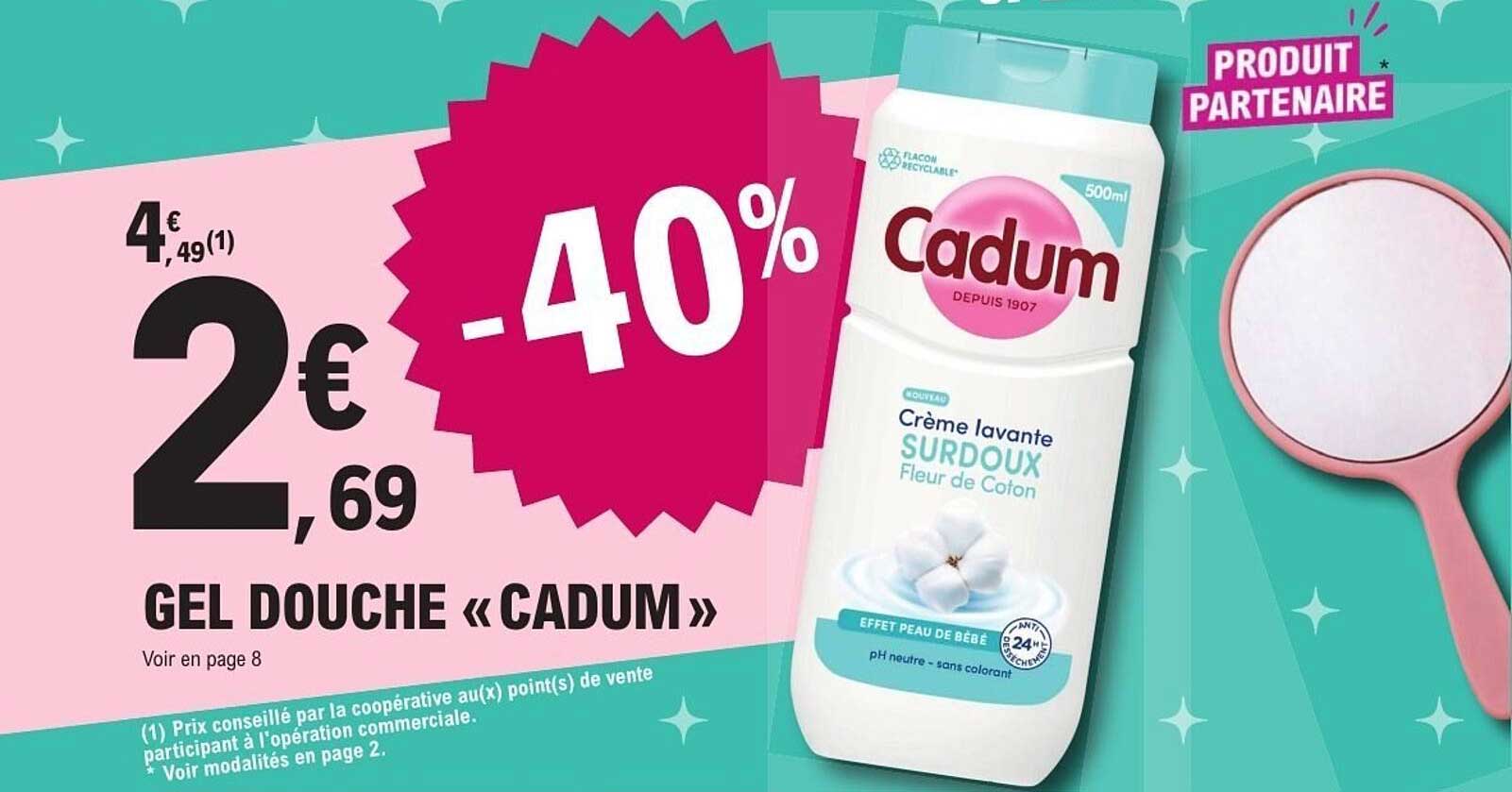 GEL DOUCHE « CADUM »
