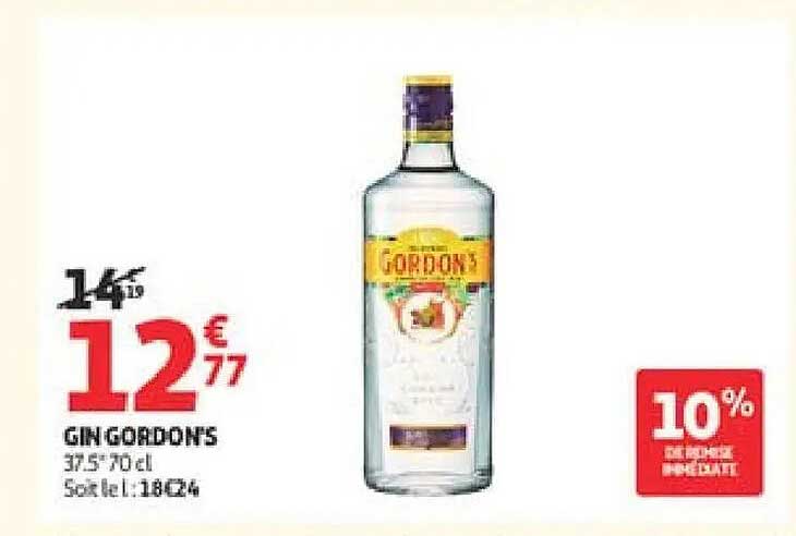 GIN GORDON'S 37.5° 70 cl