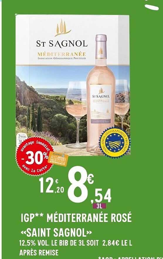 IGP** MÉDITERRANÉE ROSÉ «SAINT SAGNOL»