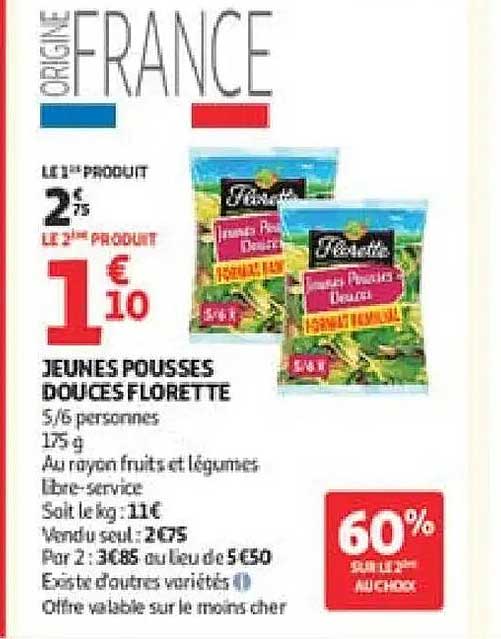 JEUNES POUSSES DOUCES FLORETTE