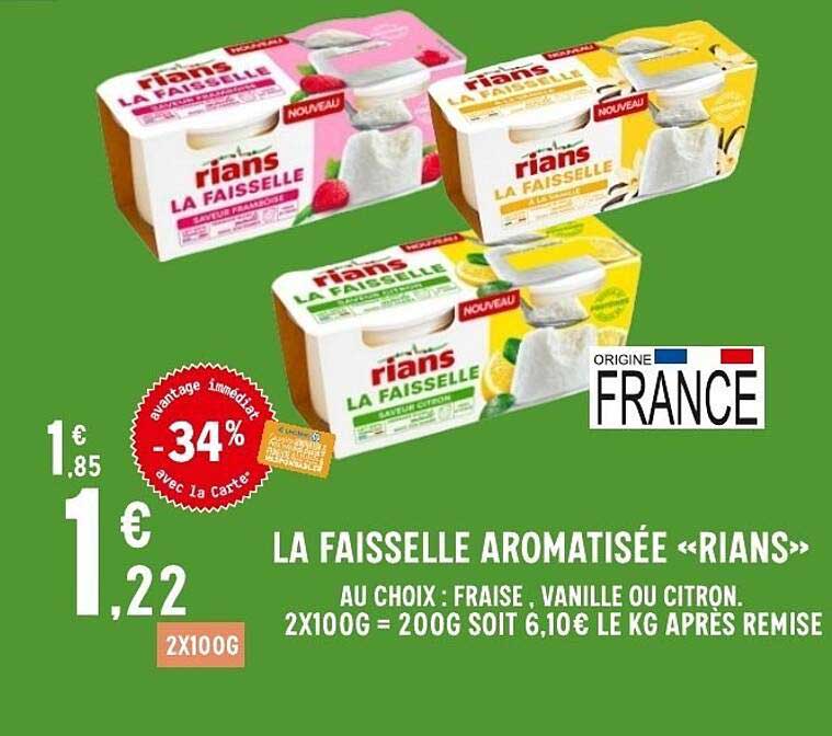 LA FAISSELLE AROMATISÉE «RIANS»