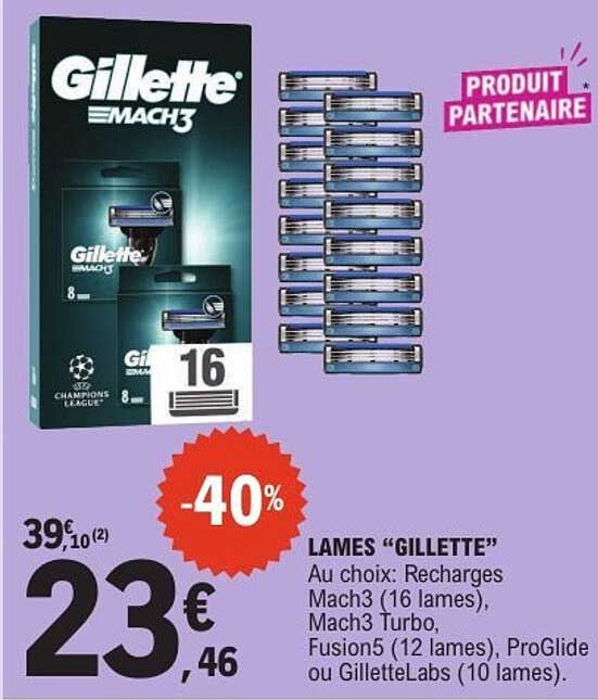 LAMES “GILLETTE”