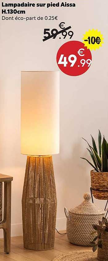 Lampadaire sur pied Aissa H.130cm