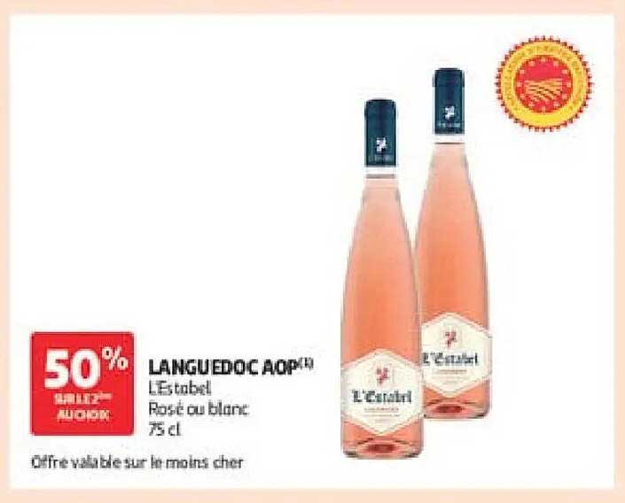 LANGUEDOC AOP L’Estabel Rosé ou blanc 75 cl