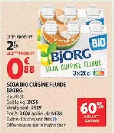 LE 1° PRODUIT 2€ LE 2ème PRODUIT 0€88