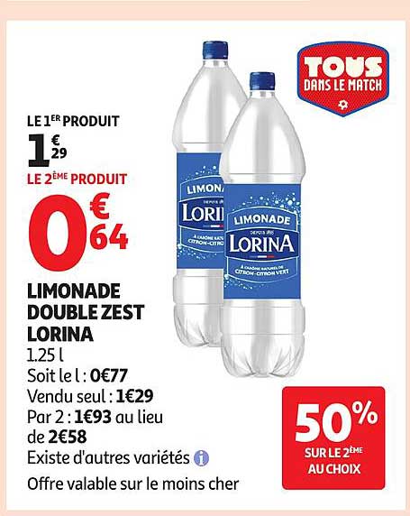 LIMONADE DOUBLE ZEST LORINA