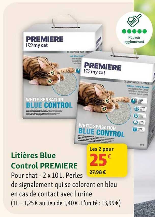 Litières Blue Control PREMIERE