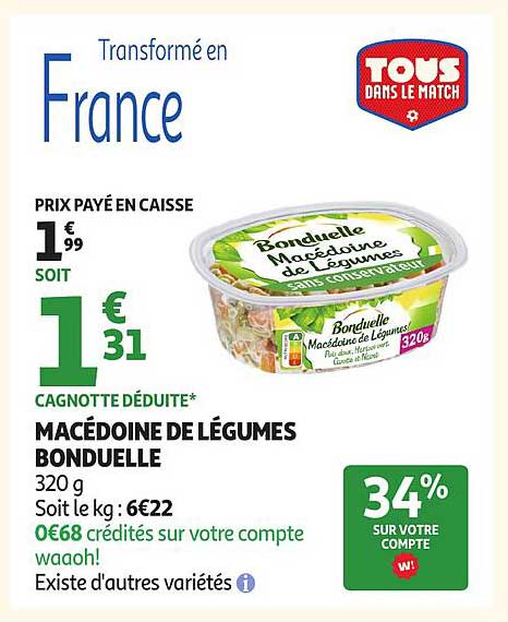 Macédoine de légumes Bonduelle