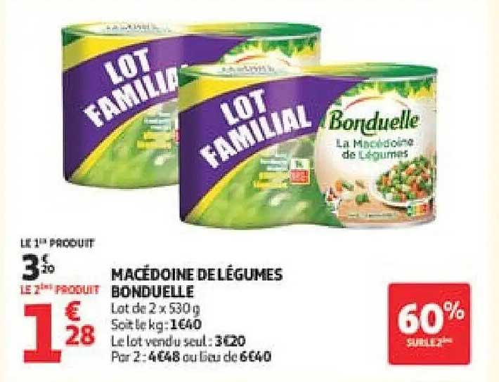 MACÉDOINE DE LÉGUMES BONDUELLE