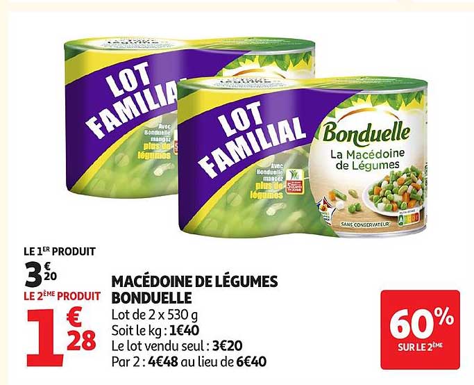 MACÉDOINE DE LÉGUMES BONDUELLE