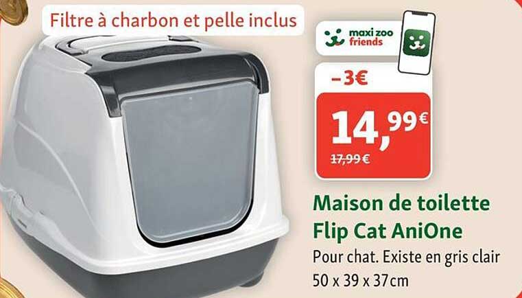 Maison de toilette Flip Cat AniOne