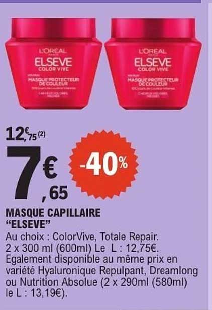 MASQUE CAPILLAIRE “ELSEVE”