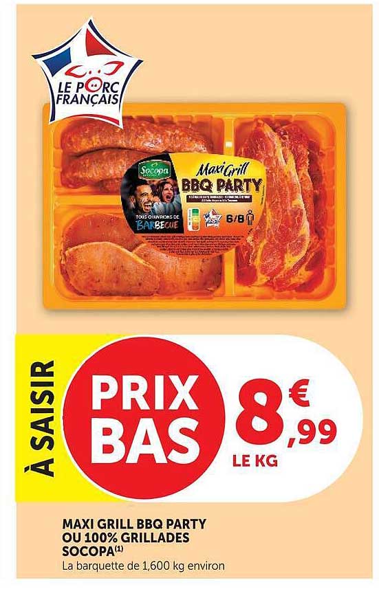 MAXI GRILL BBQ PARTY OU 100% GRILLADES SOCOPA