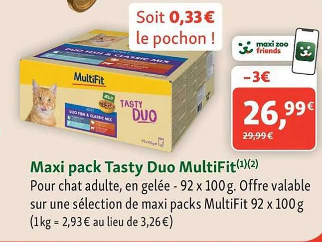Maxi pack Tasty Duo MultiFit(1)(2)