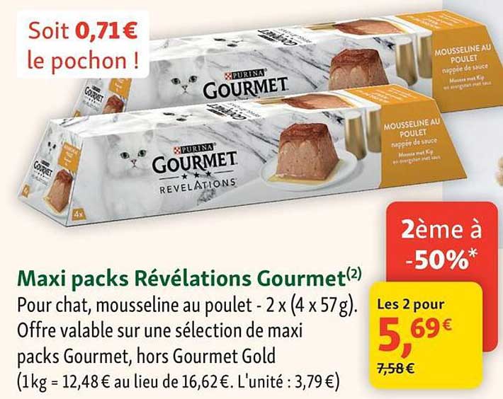 Maxi packs Révélations Gourmet