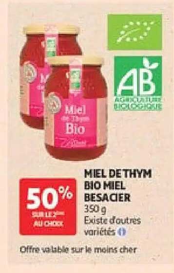MIEL DE THYM BIO MIEL BESSAIER