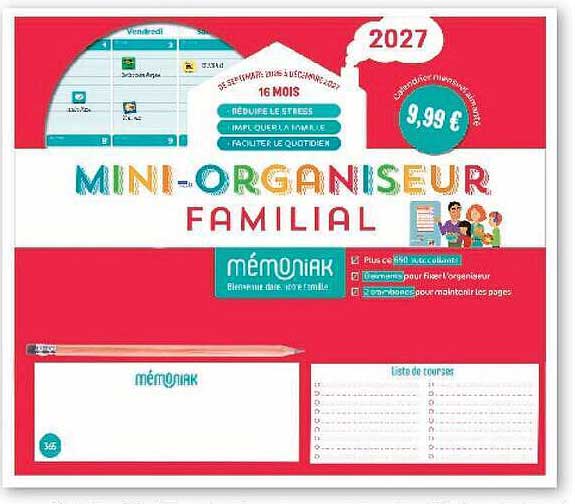 MINI-ORGANISEUR FAMILIAL