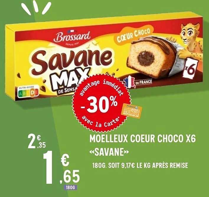 MOELLEUX COEUR CHOCO X6 «SAVANE»