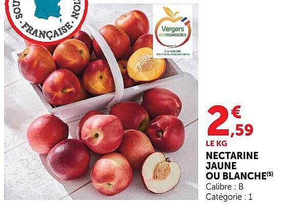 NECTARINE JAUNE OU BLANCHE(5)