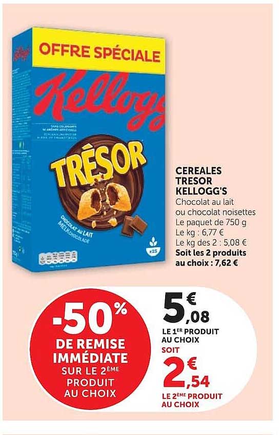 OFFRE SPÉCIALE Kellogg's TRÉSOR