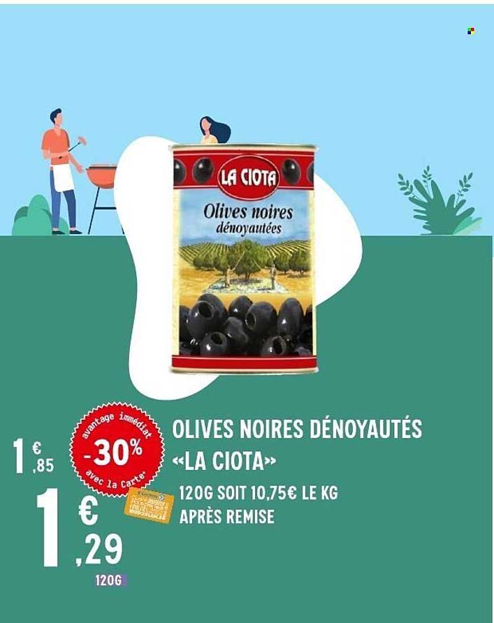 OLIVES NOIRES DÉNOYAUTÉES «LA CIOTA»