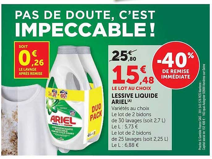 PAS DE DOUTE, C’EST IMPECCABLE!