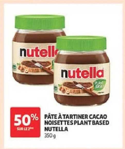 PÂTE À TARTINER CACAO NOISETTES PLANT BASED NUTELLA 350 g